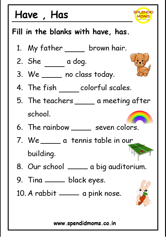 Have Has Worksheet