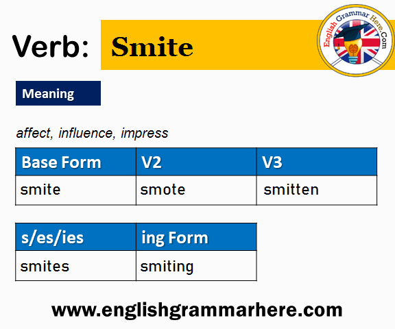 Smite Past And Past Participle Form V1 V2 V3 V4 V5 Form of Smite