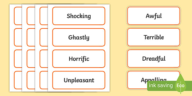 Synonyms of Awful Synonym Words for Awful